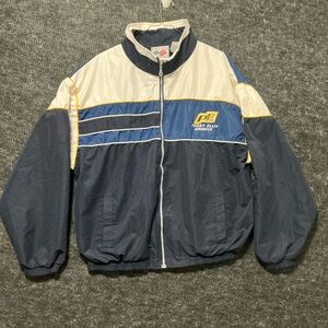 Perry Ellis Navy and Cream Windbreaker